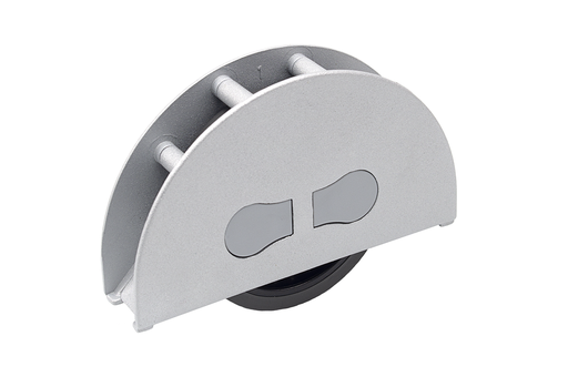 [7965110737] RUEDA ENCASTE "ON-OFF" D.60 MM. AG18 MM. S/ FRENO GOMA GRIS OG5110737 -268-