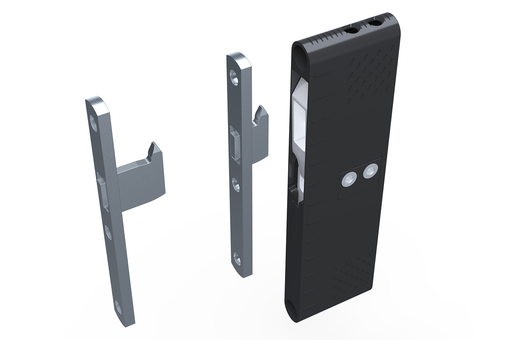 [7972080200] COLGADOR OCULTO ATC311 140X38 MM. C/ GANCHO Y DOBLE REGULACION