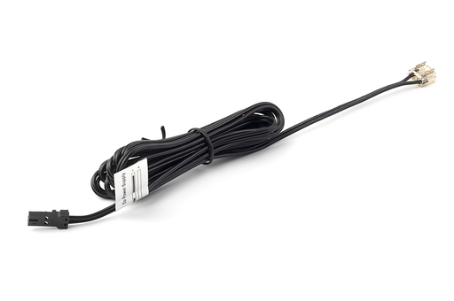 [8007008012] CABLE 2000 MM. C/CLIP FIJACION GRAPA P/TIRA LED COB. C/MINIPLUG NEGRO
