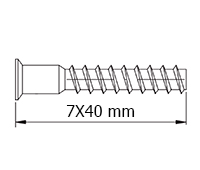 [AUZ0740] CARGOL AUTORROSCANT 7X40 MM. ALLEN 4 CINCAT