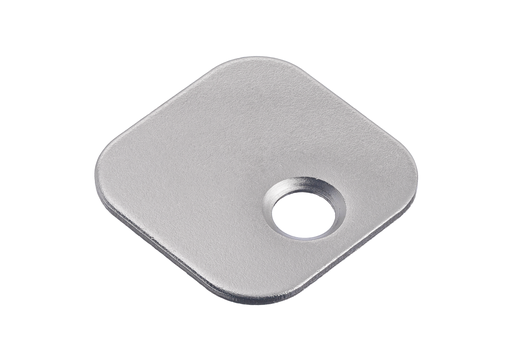 [2368890] PLACA IMAN ADHESIVA "3M" 20X20 MM. 1/AGUJERO NIQUELADO