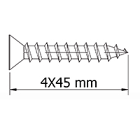 [TPZ2045] TIRAFONS DIN7505A 20-4,0X45 MM. CAP PLA PZ CINCAT