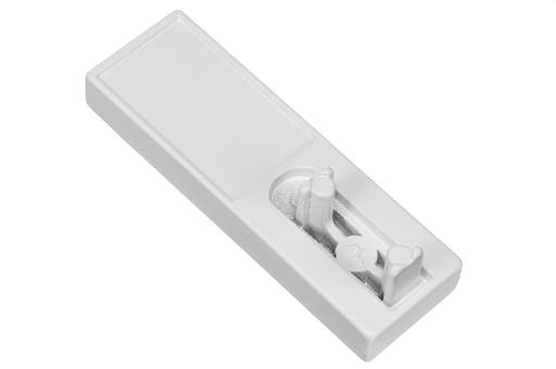 [0421031] SOPORTE P/BARRA LINEA 1 LATERAL BIVALENTE ANCHO BLANCO