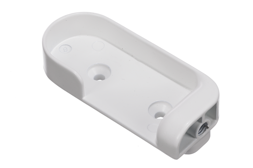 [0428011] SOPORTE P/BARRA MUNDIAL LATERAL IZQUIERDO H77 MM. BLANCO