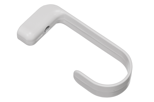 [0428501] SOPORTE P/BARRA MUNDIAL SUPERIOR PASANTE H77 MM. BLANCO